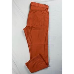 Tommy Hilfiger Lightweight Cotton Chambray 5-Pocket Jeans. Red, Men's 34X29. EUC